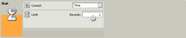 Image of the configuration pane for the Wait-Timer block