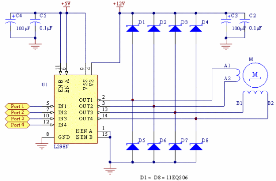 正确的L298N原理图